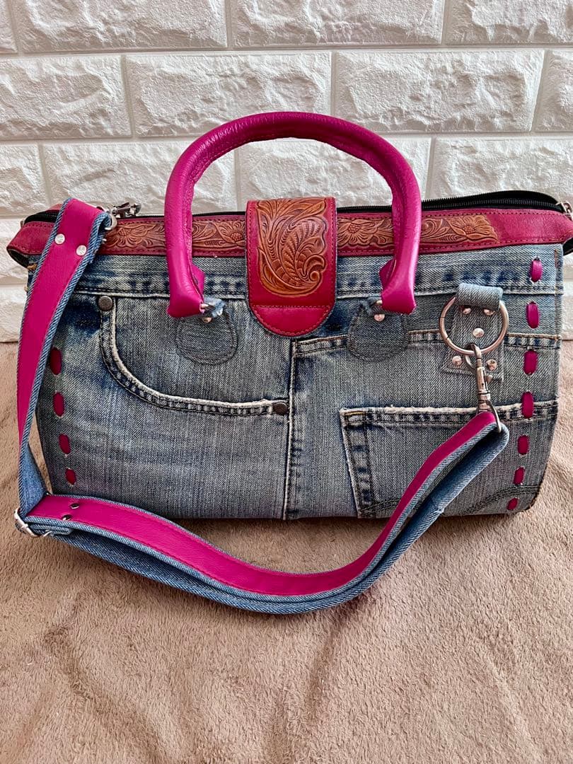 セール！！ドギードリー　デニムキャリーバッグ