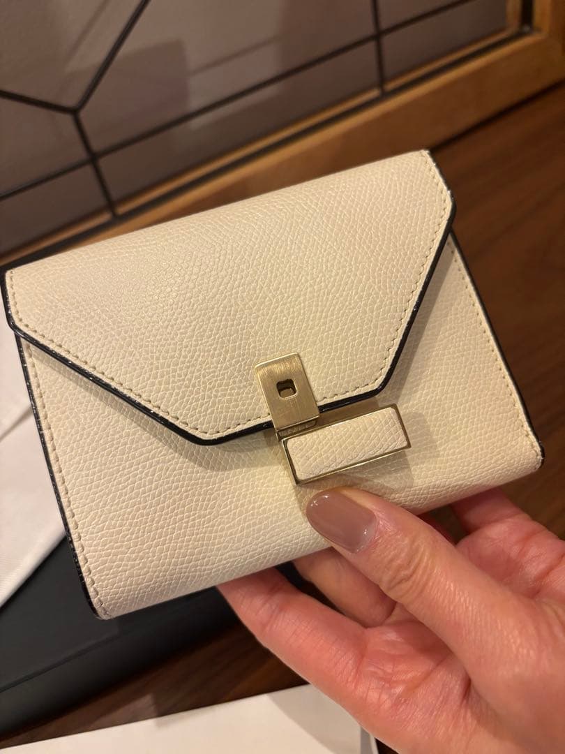 emerald★Valextra ヴァレクストラ イジィデ 三つ折り財布
