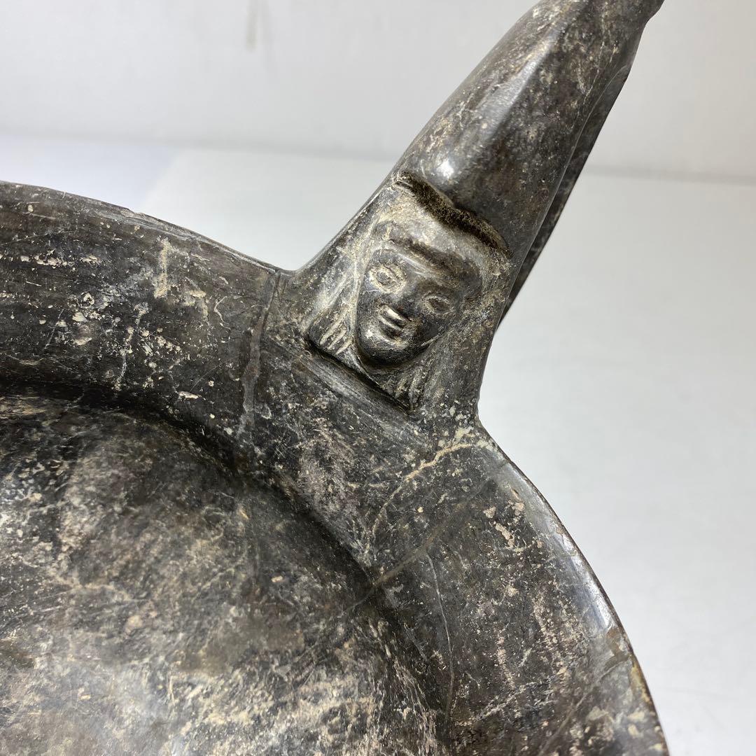 専用　古代　ペルー土器　紀元前　直径11.9㎝　タカチ　東な7-0217①