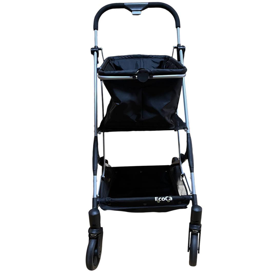 ECoCa ショッピングカート 保冷バッグ付き ブラック カート エコカ 買物