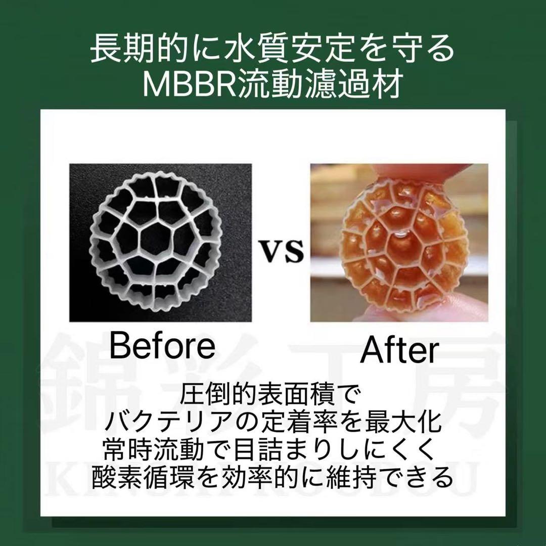 20L濾過材 64穴MBBR 流動ろ材水質浄化 アクアリウム 流動式水槽濾過材