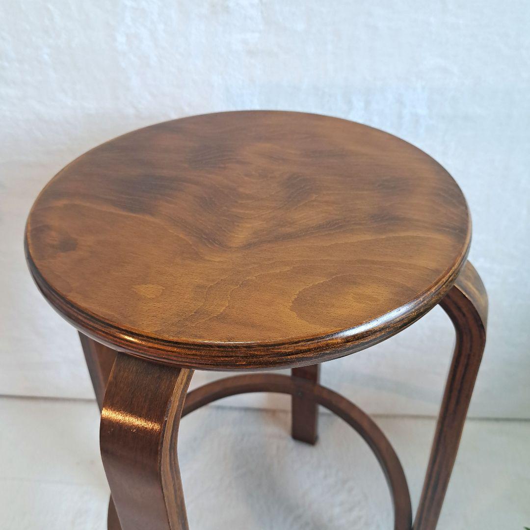 丸椅子 スツール チェア 椅子 レトロ　アンティーク　ウッドスツール　木製