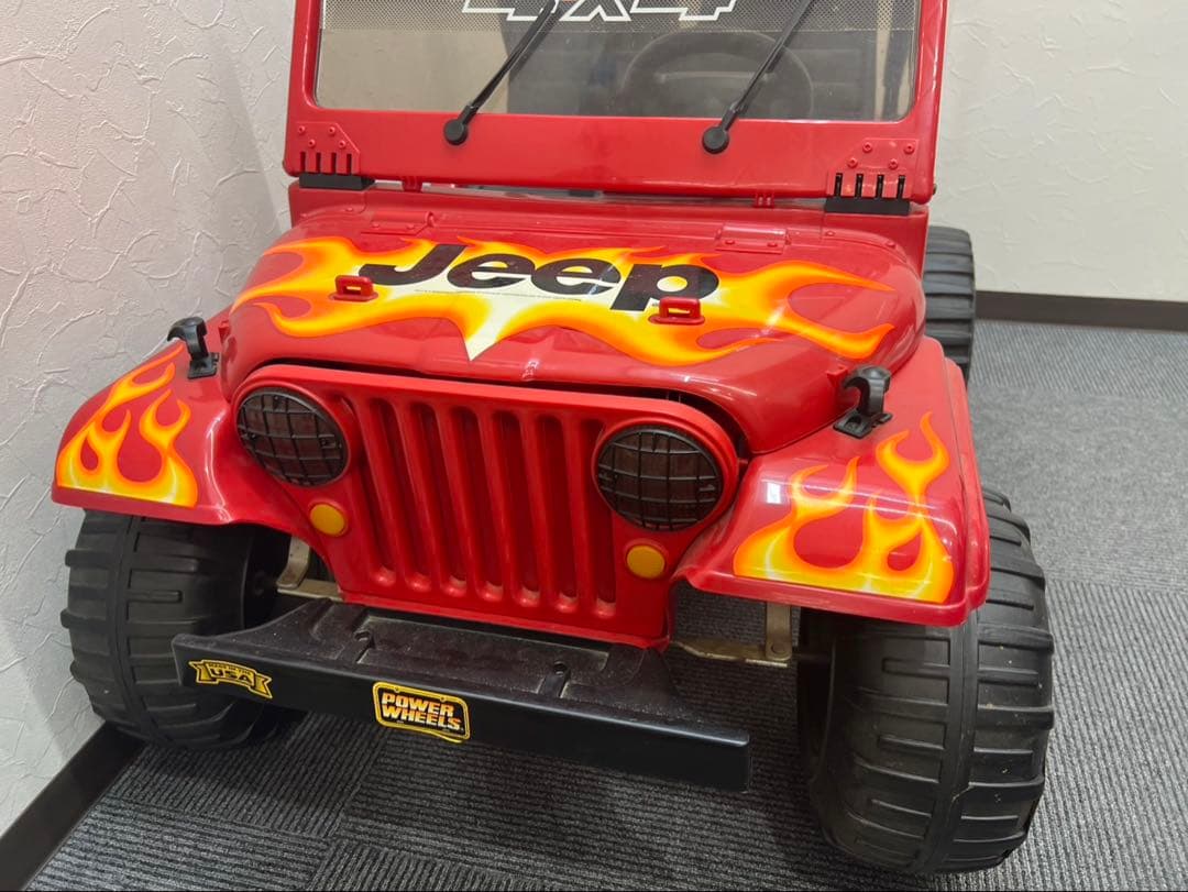 Jeep ジープ 電動カー風 おもちゃ ディスプレイ用 レッド