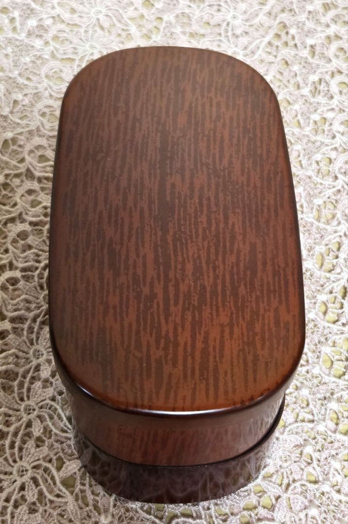 漆塗り 天然木　曲げわっぱお弁当箱　未使用保管品