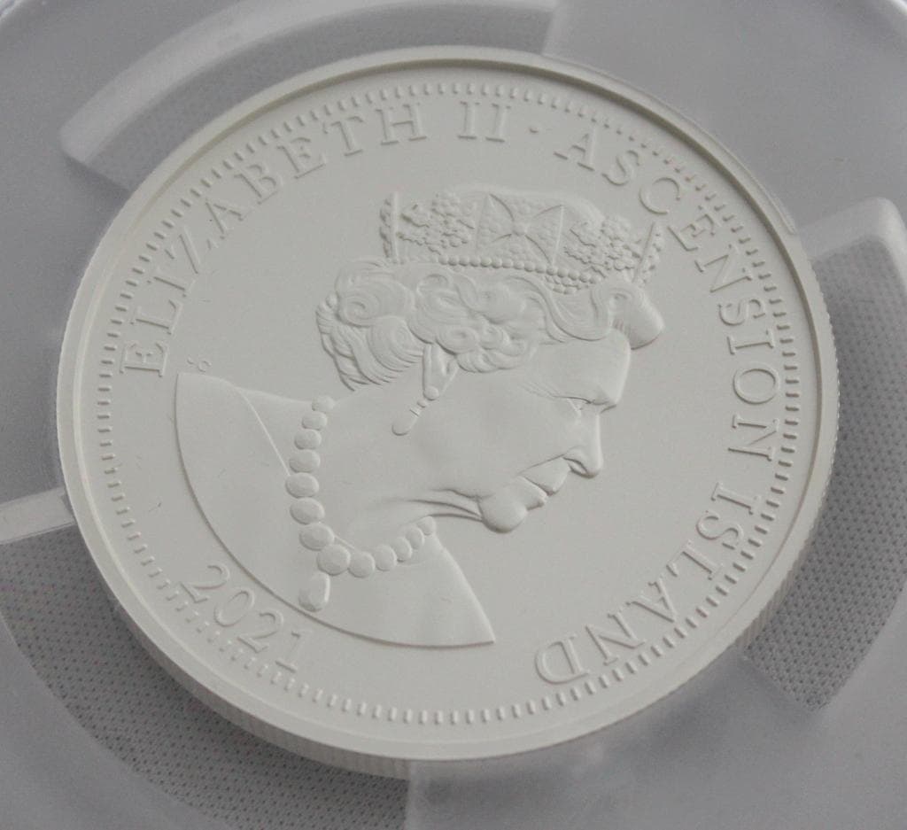2021年 アセンション島 ダイアナ妃生誕60周年記念 銀貨 PCGS PR70