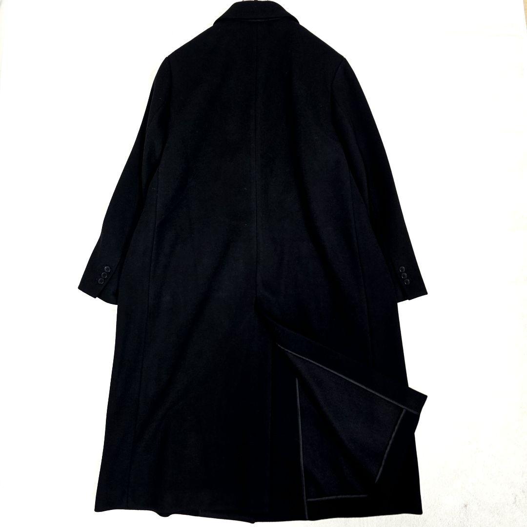 希少3XL 完売品 UNIQLO:C チェスターコート マキシ丈 ロングコート黒