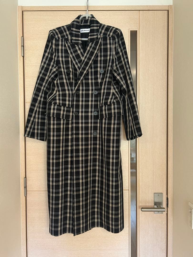 Balenciaga バレンシアガ　チェックコート