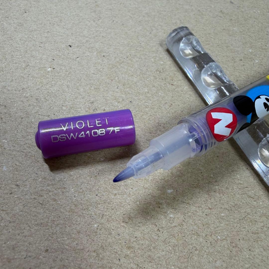 廃盤 ぺんてる カラーペン 紫 慶弔 パーソンズ ディズニー ペン回し