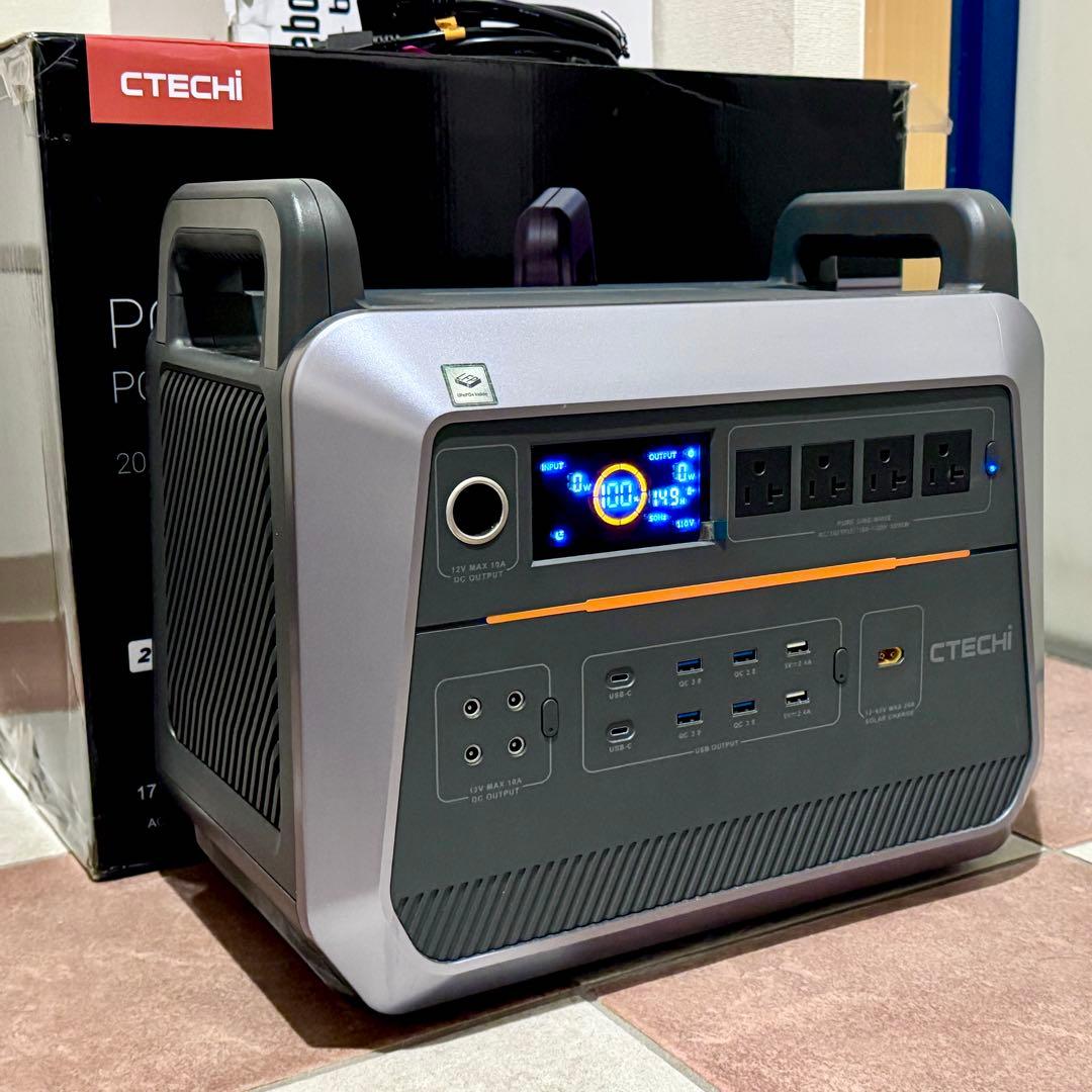 CTECHi ポータブル電源 ST2000　2073.6Wh / 1800W