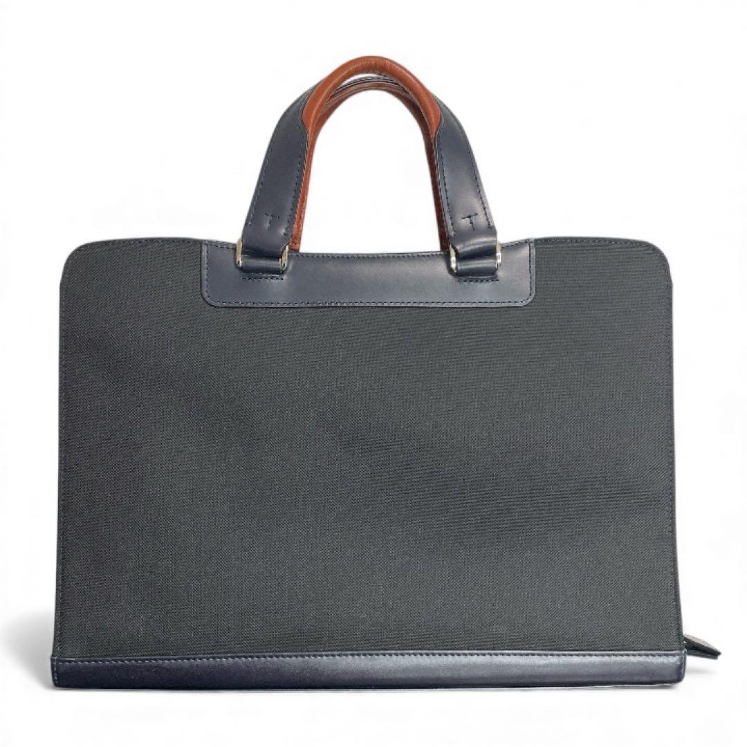 TAKEO KIKUCHI ビジネスバッグ ブリーフケース レザー×ナイロン