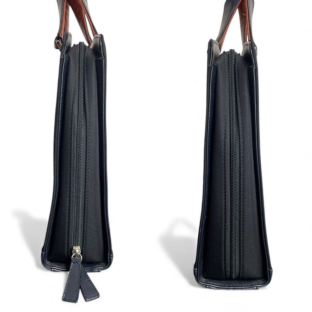 TAKEO KIKUCHI ビジネスバッグ ブリーフケース レザー×ナイロン