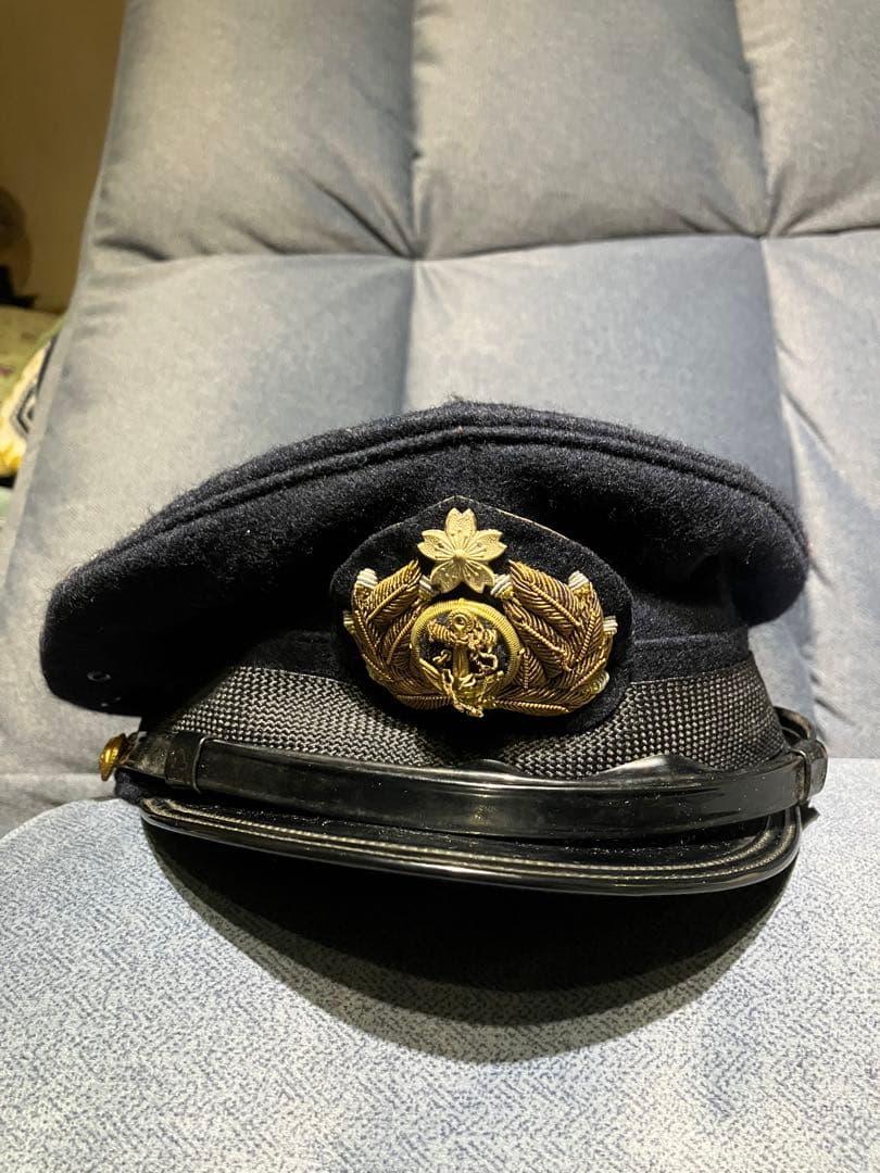 旧日本海軍 将校用 制帽 実物 ヴィンテージ 昭和10年代 サイズ60