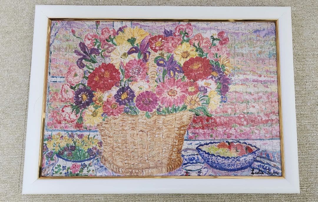 レスリー・セイヤー「ときめきの花束」ジグソーパズル 300ピース 完成品