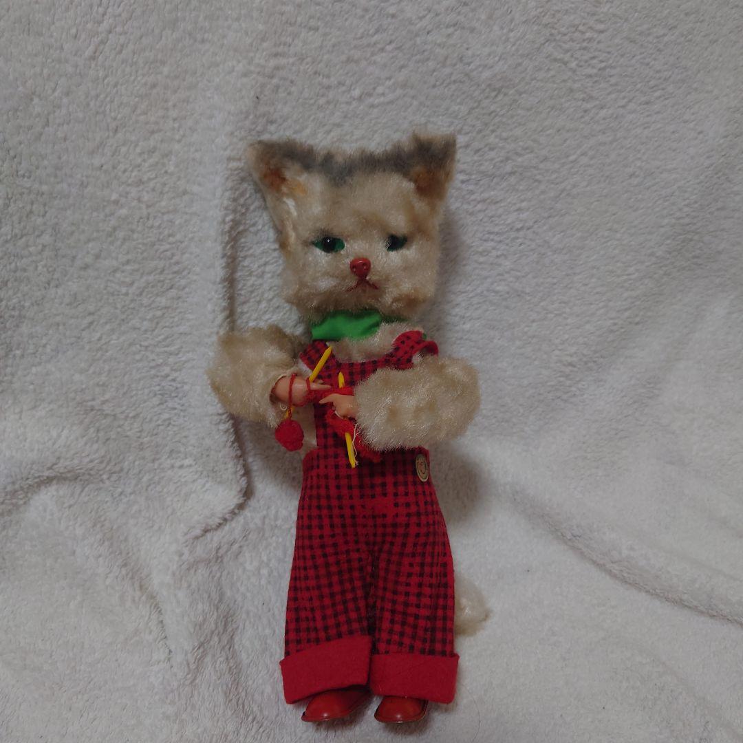 アンティーク　max carl　ゼンマイネコ　ドイツ　マックスカール　編み物