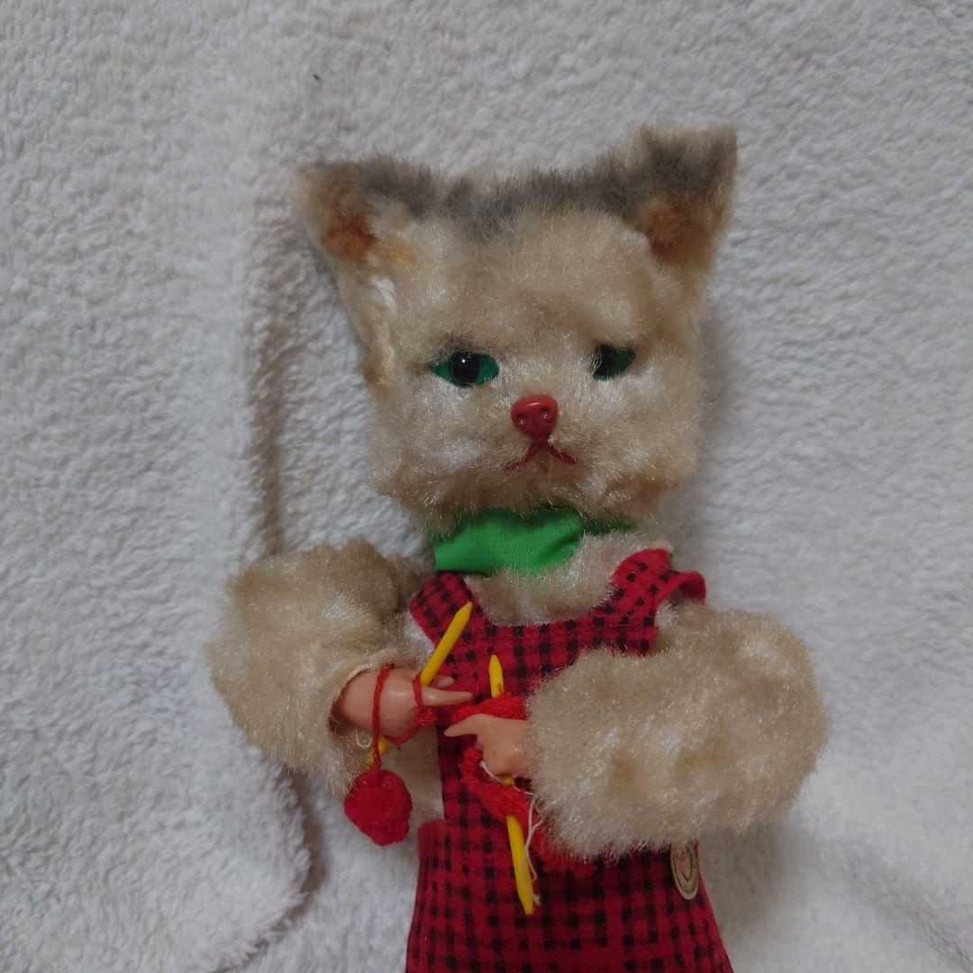 アンティーク　max carl　ゼンマイネコ　ドイツ　マックスカール　編み物