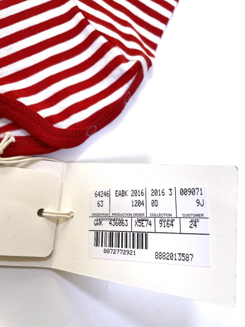 新品 GUCCI ギュスターヴくん　ボーダー Tシャツ 24M