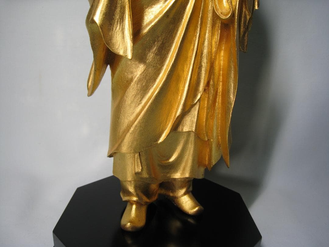 本金箔ブロンズ製　聖徳太子像十六歳孝養像　高村光雲　 四天王寺創建1400年記念