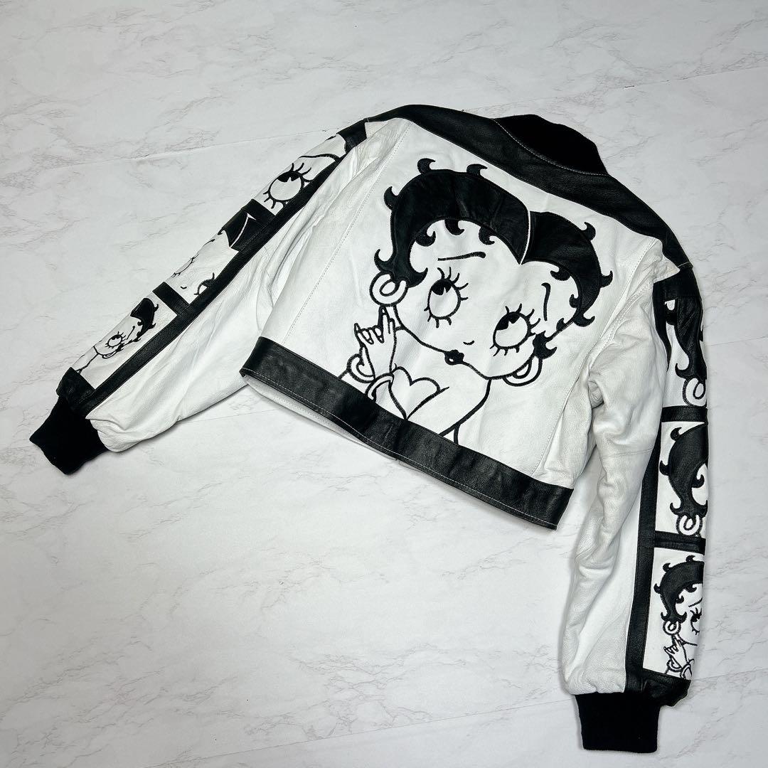 美品✨MONTANA TOONS ベティブープ　レザージャケット　ブルゾン