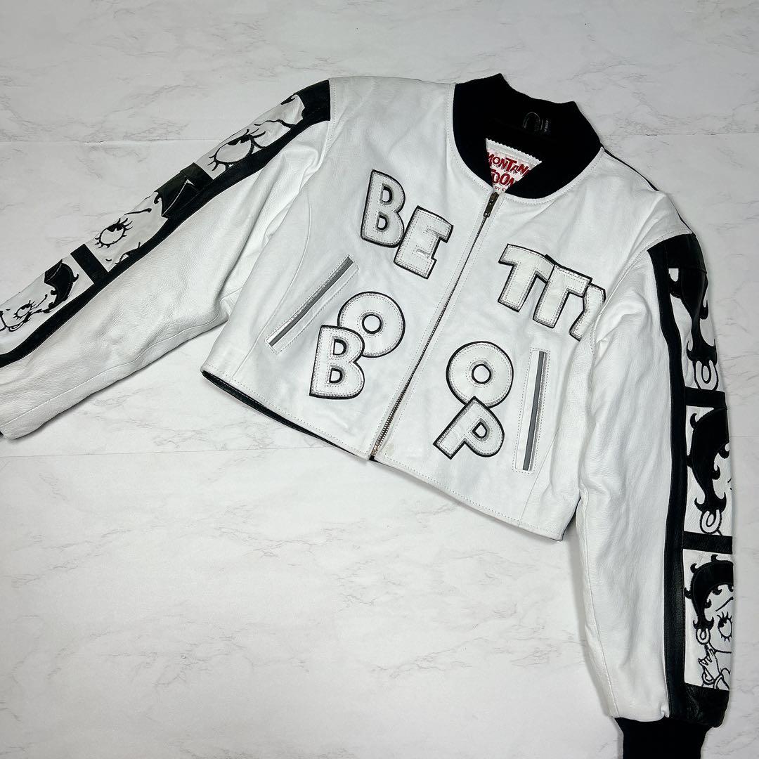 美品✨MONTANA TOONS ベティブープ　レザージャケット　ブルゾン