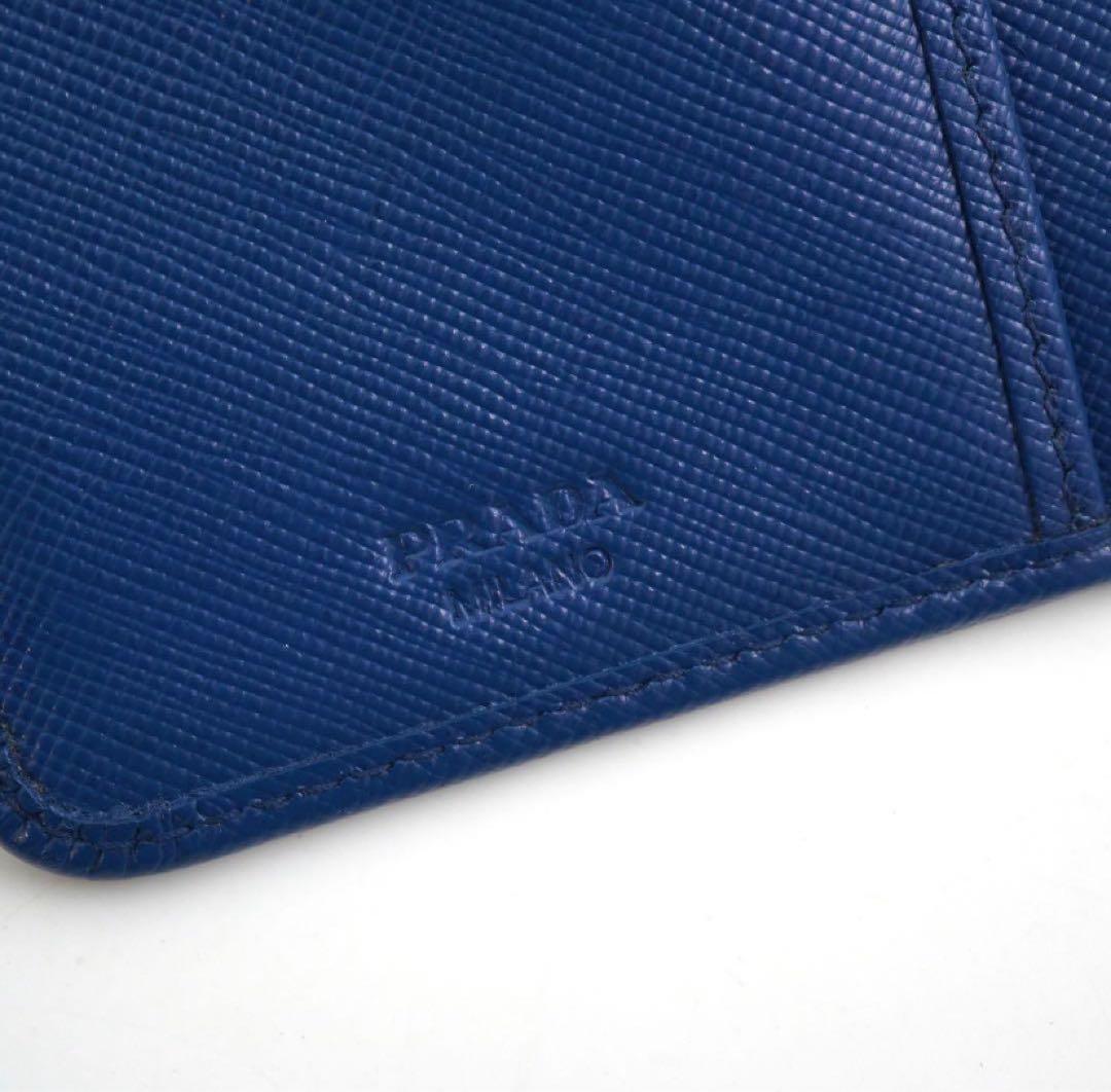 ✨新品未使用・箱保証書付き✨　PRADA ミニ財布　サフィアーノ L字ファスナー
