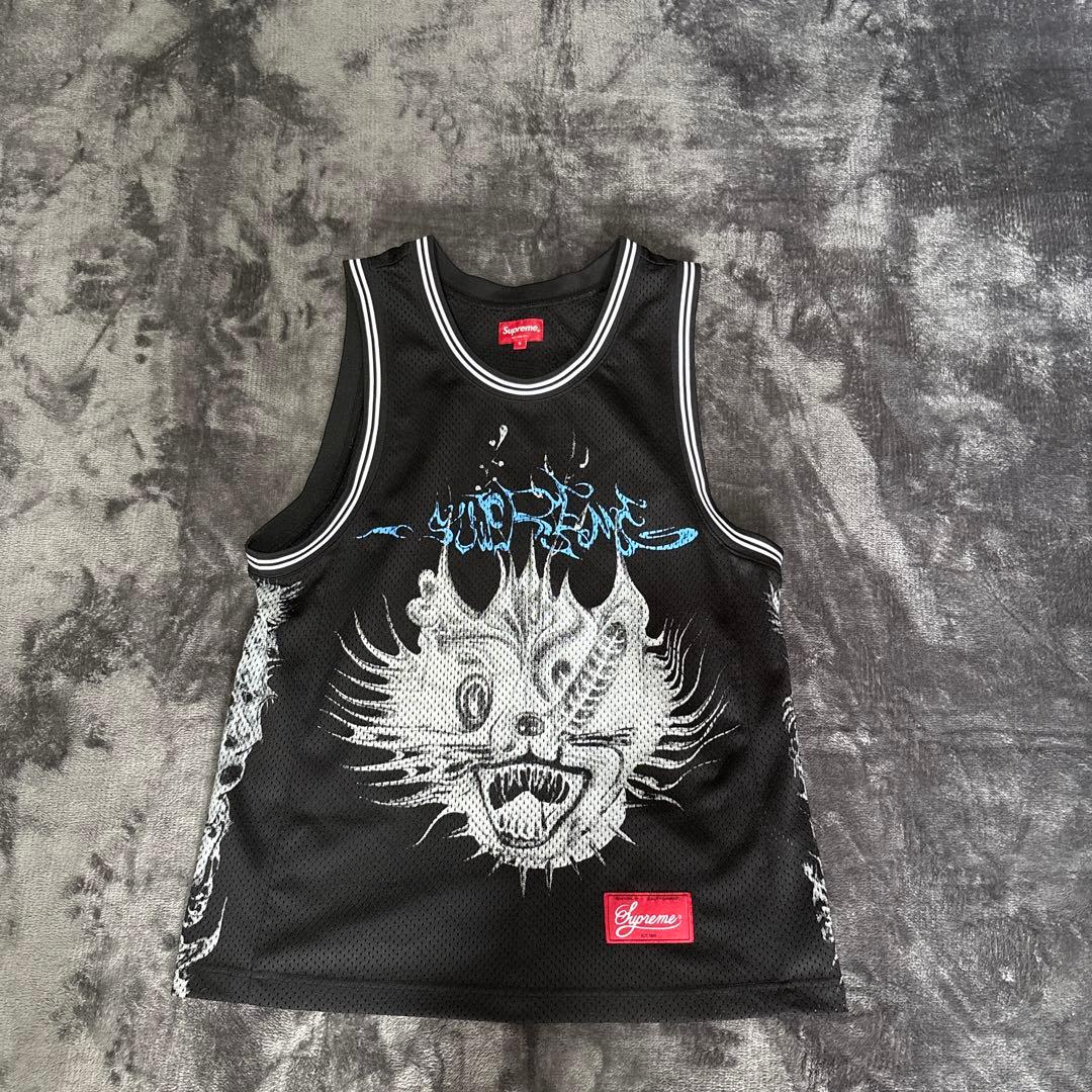 新品シュプリーム　タンクトップ　Animal Basketball Jersey