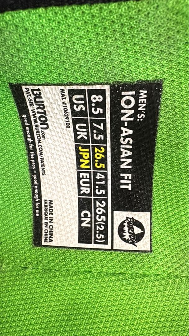 @*@様 Burton ION-ASIAN FIT スノーボードブーツ 26.5