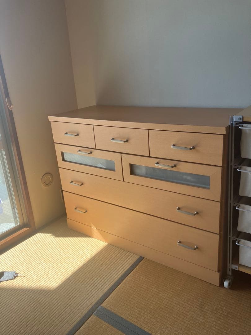 ナチュラル木製チェスト