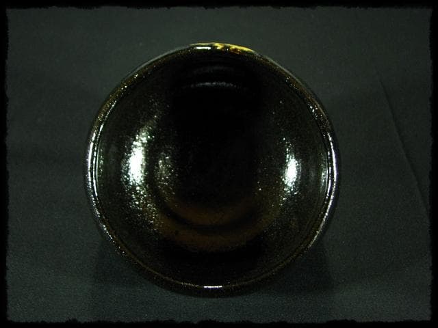 jingo！佐々木 輝夫 虚室 黒茶碗 楽茶碗 四方桟 共箱 d52