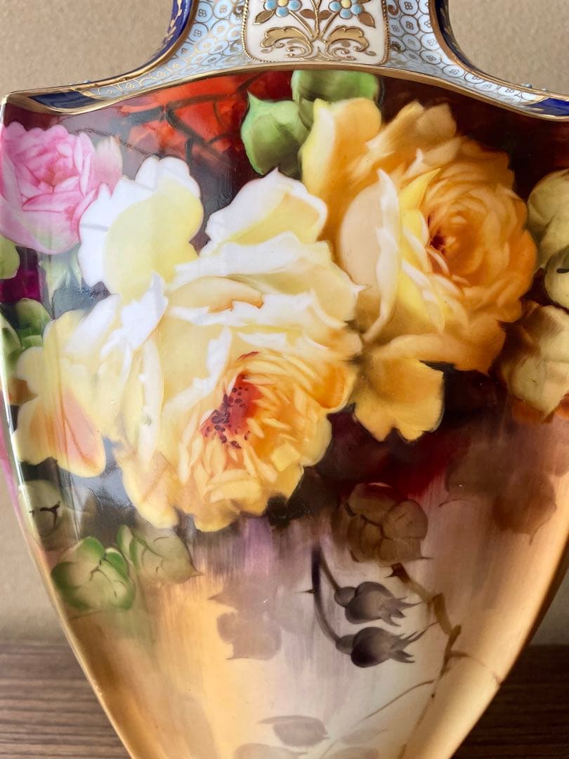 オールドノリタケ　希少　極大花瓶　40㎝　明治24年〜米国輸出向け　期間限定価格