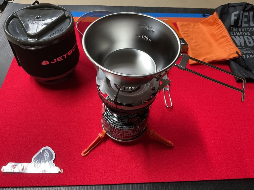 mont-bell JETBOILミニモBK柄　動作良好美品　新品付属品多数！