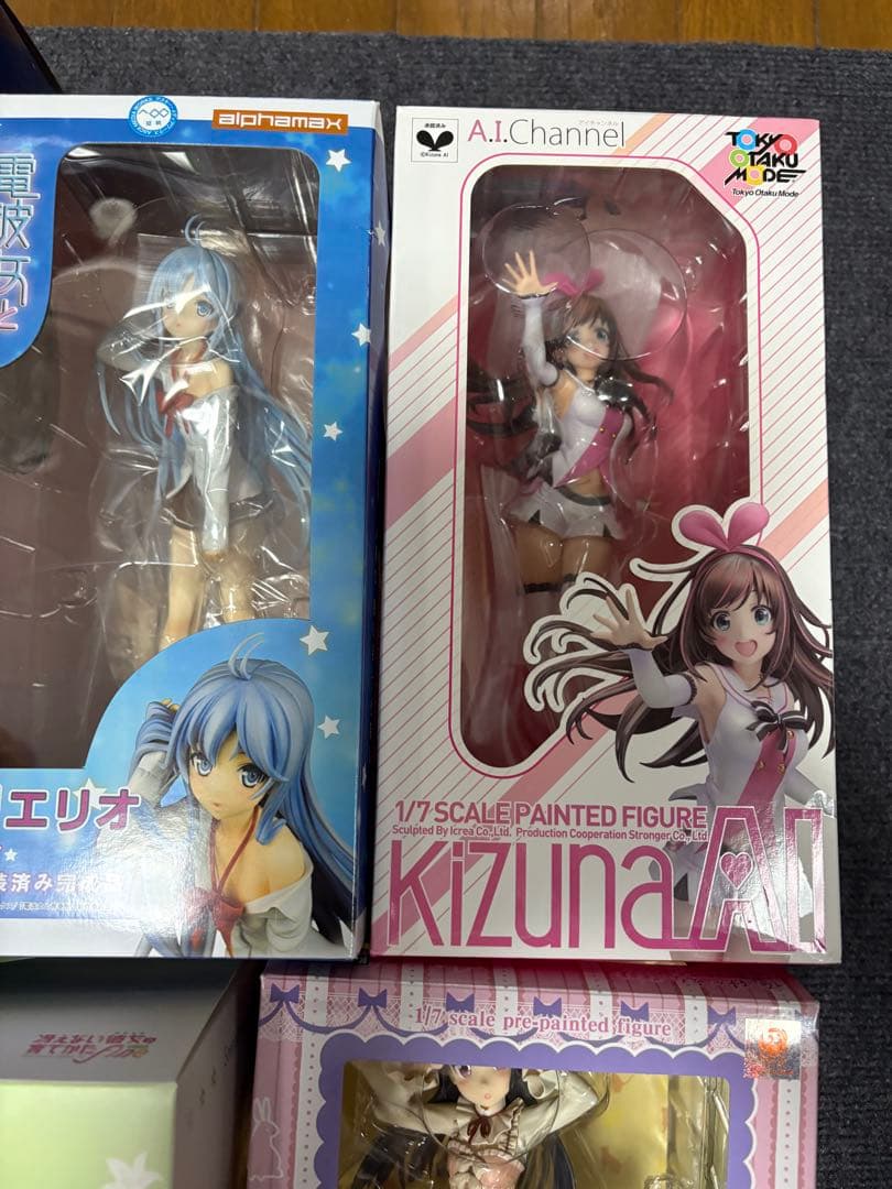 スケールフィギュア　セット　シルファ　黒猫　藤和エリオ　キズナアイ　エリリ