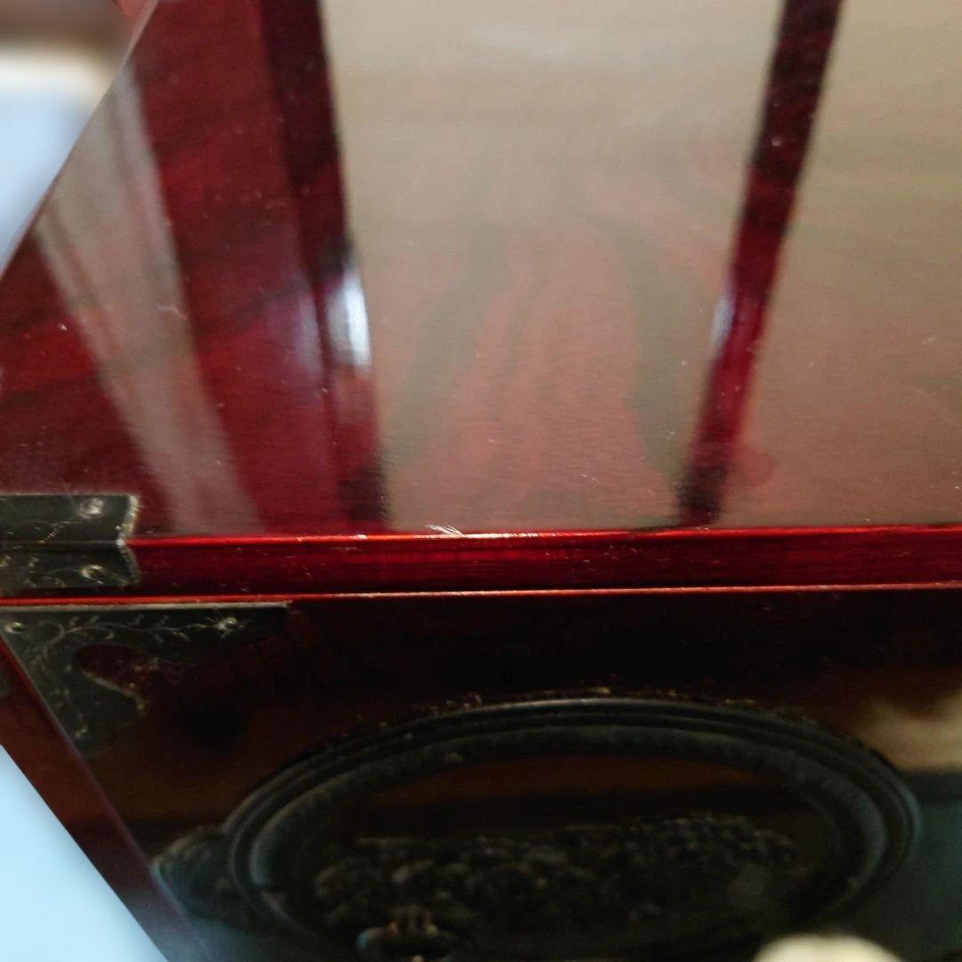 仙台箪笥　漆塗り3段箪笥 渡辺家具店製 鍵付