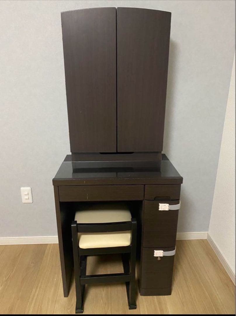 【美品】ニトリ 三面鏡ドレッサー 鏡台 ※たのメル便