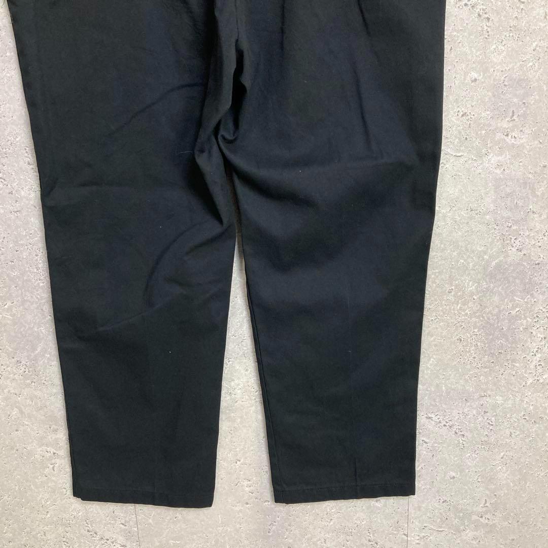 ３枚ディッキーズ874 ブラックチノパン　ワーク　古着W43 L29相当