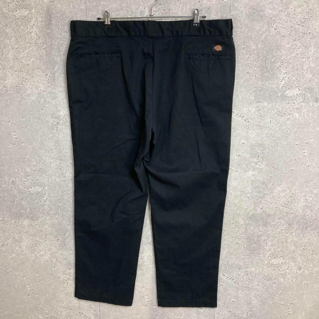 ３枚ディッキーズ874 ブラックチノパン　ワーク　古着W43 L29相当