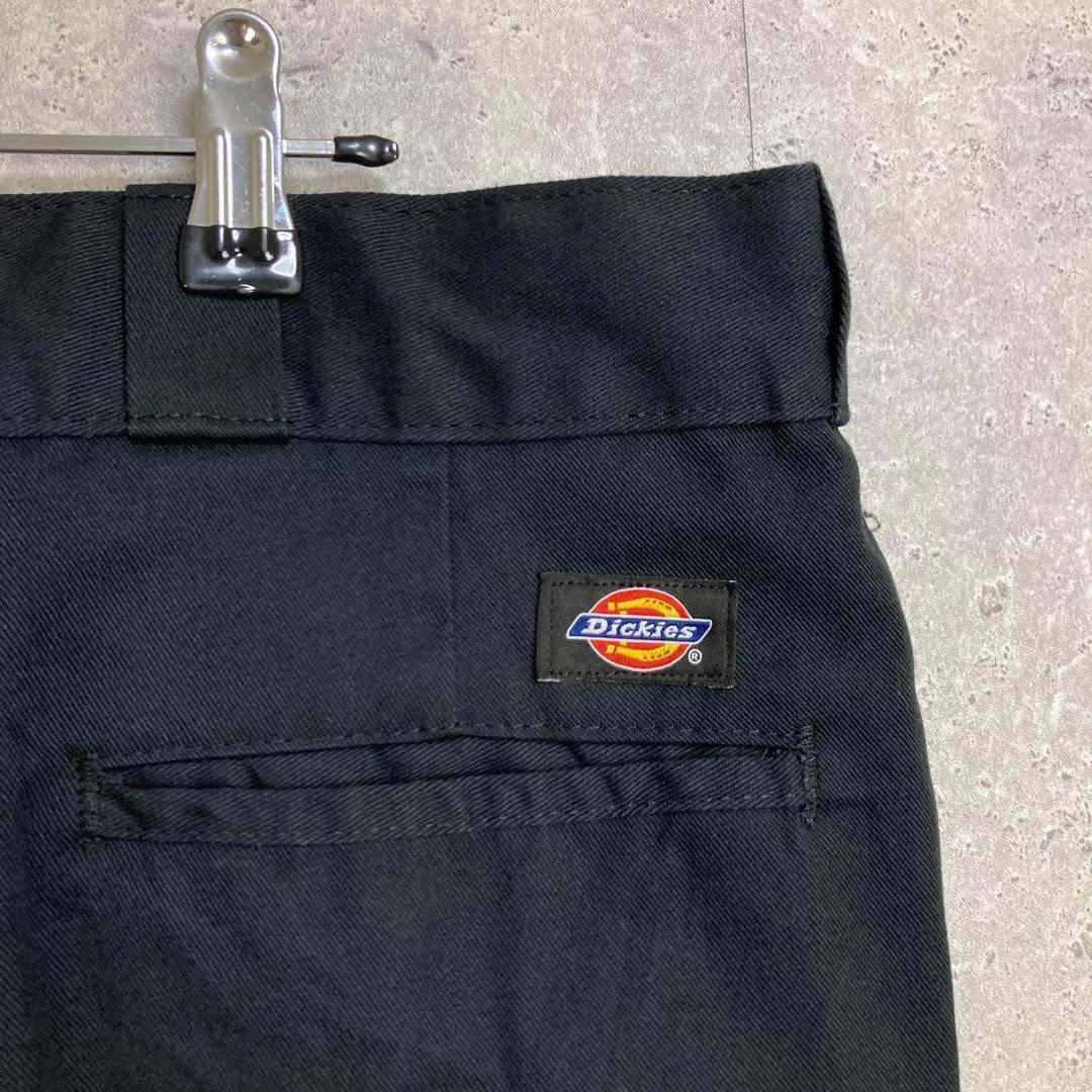 ３枚ディッキーズ874 ブラックチノパン　ワーク　古着W43 L29相当