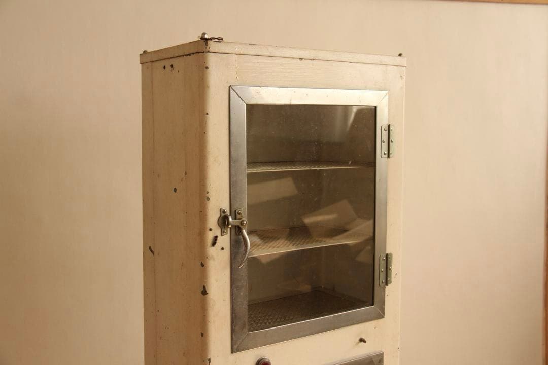 消毒ケース　病院　理容室　店舗什器　古家具　和家具　ビンテージ　アンティーク