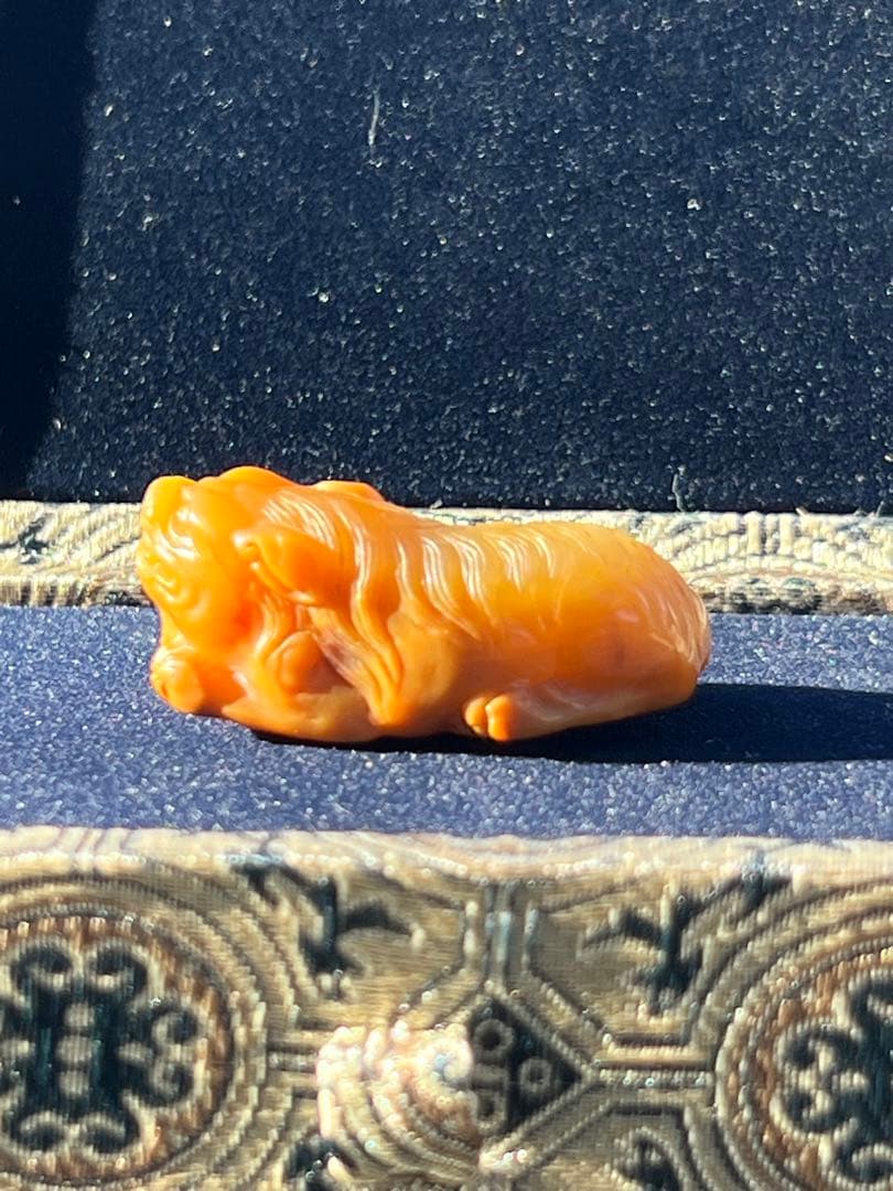 極上 文房具　天然石　田黄石? BL2-01