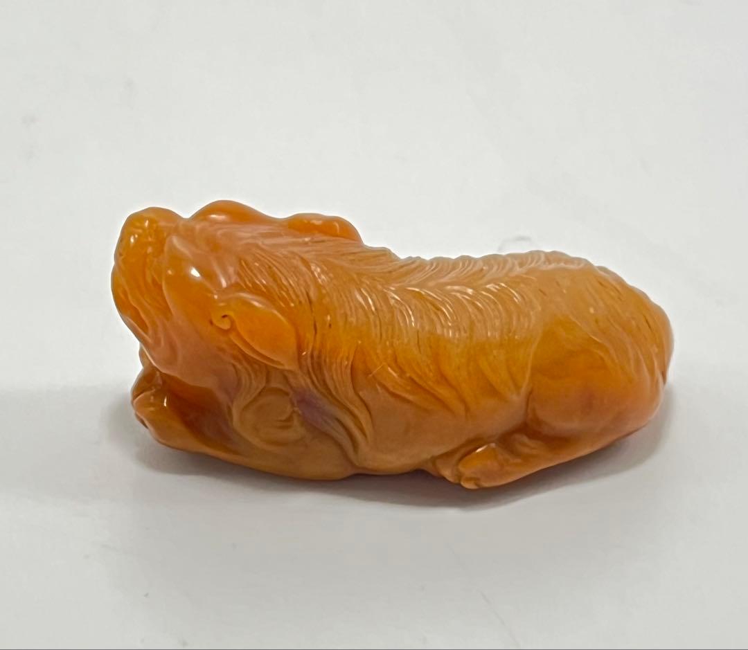 極上 文房具　天然石　田黄石? BL2-01