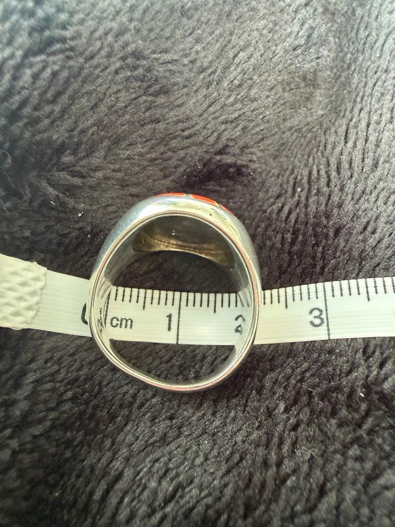 （W）超希少！美品✨SAAD サード インレイワークリングインディアンジュエリー