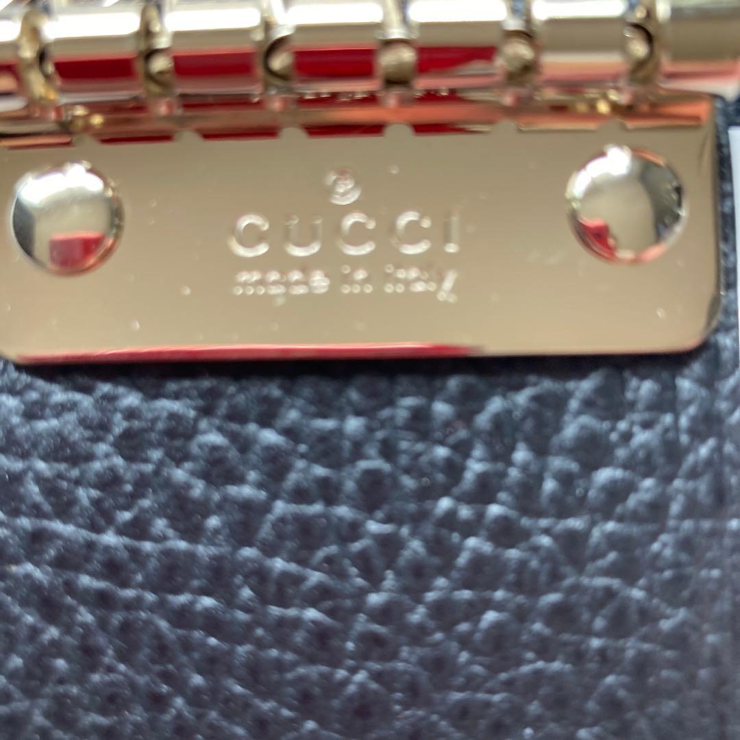 Gucci レザーキーケース ブラック