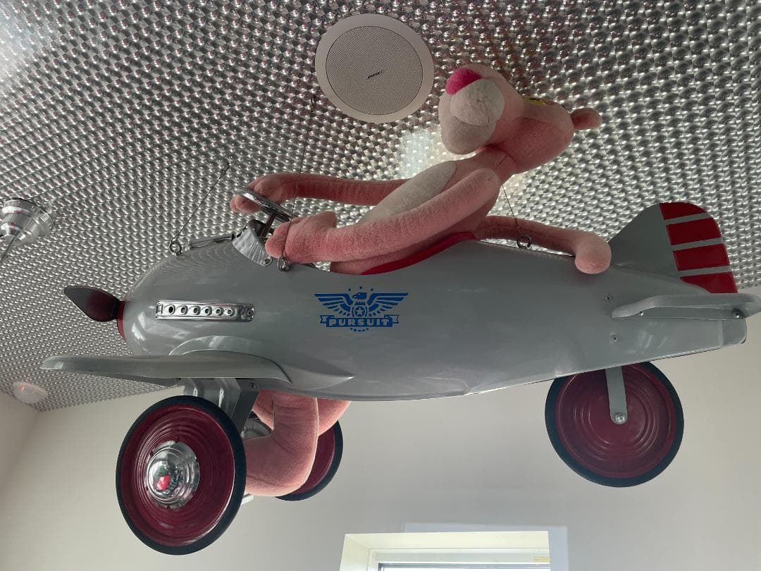 ★送料込！ ペダルカー USA戦闘機 アンティーク風 希少品 ビンテージ 金属製