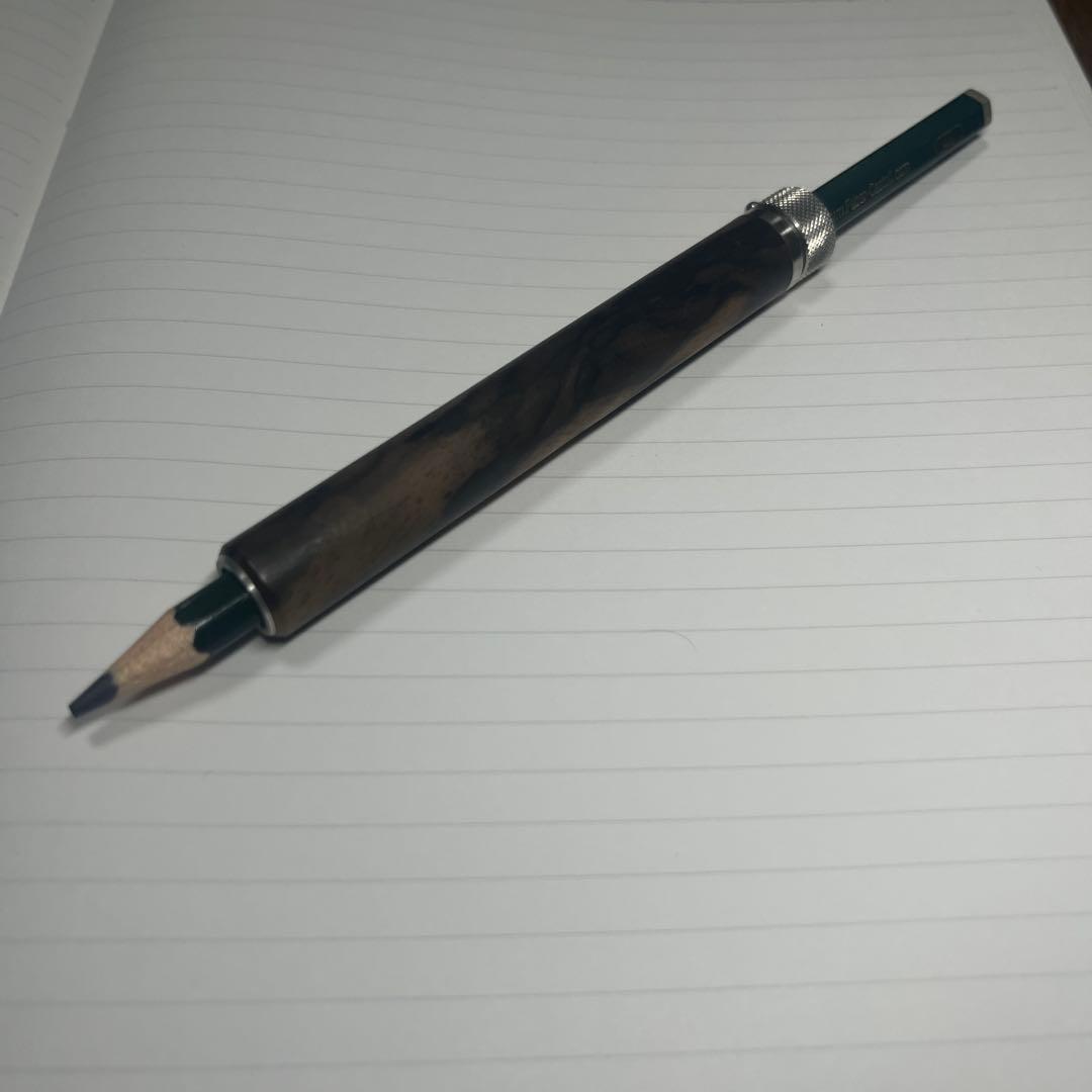 工房楔　鉛筆ホルダー/補助軸　黒柿