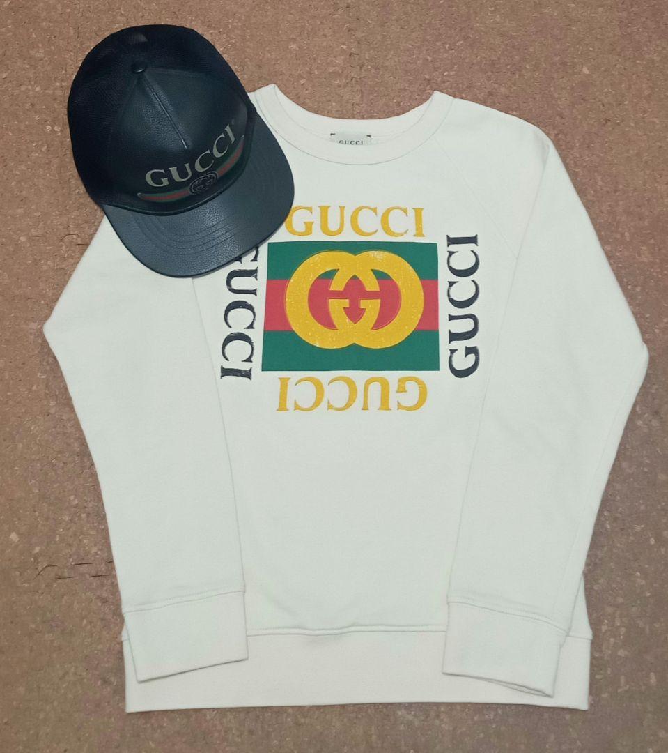 【GUCCI】 グッチ トレーナー ロゴスウェット 　サイズ10