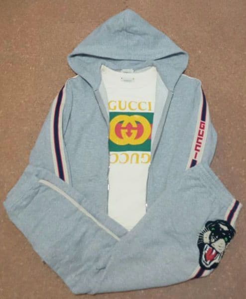 【GUCCI】 グッチ トレーナー ロゴスウェット 　サイズ10