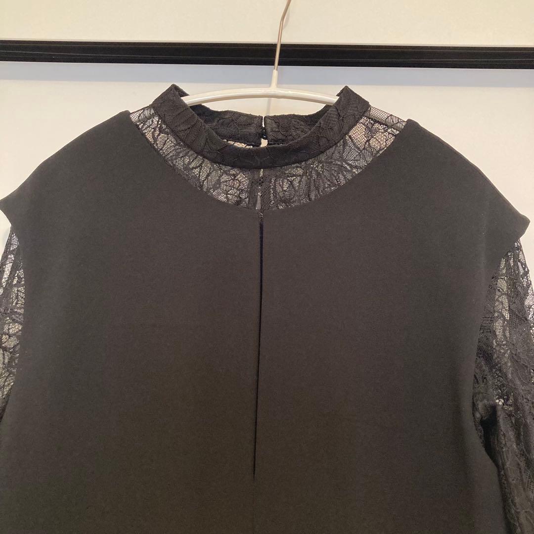 ニアナ ベルスリーブスリットドレス パーティードレス