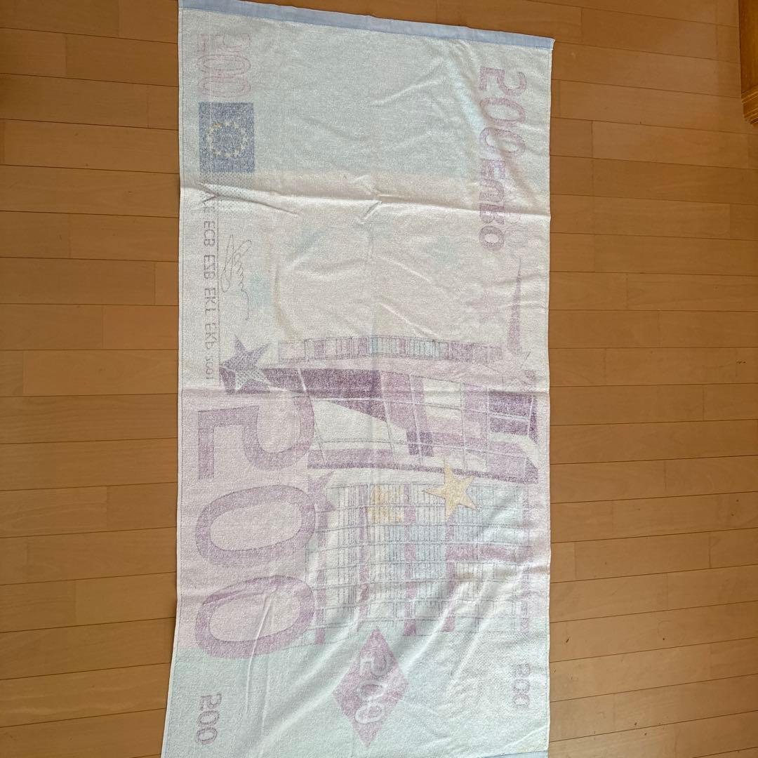 ユーロ紙幣デザイン バスタオル 500・200