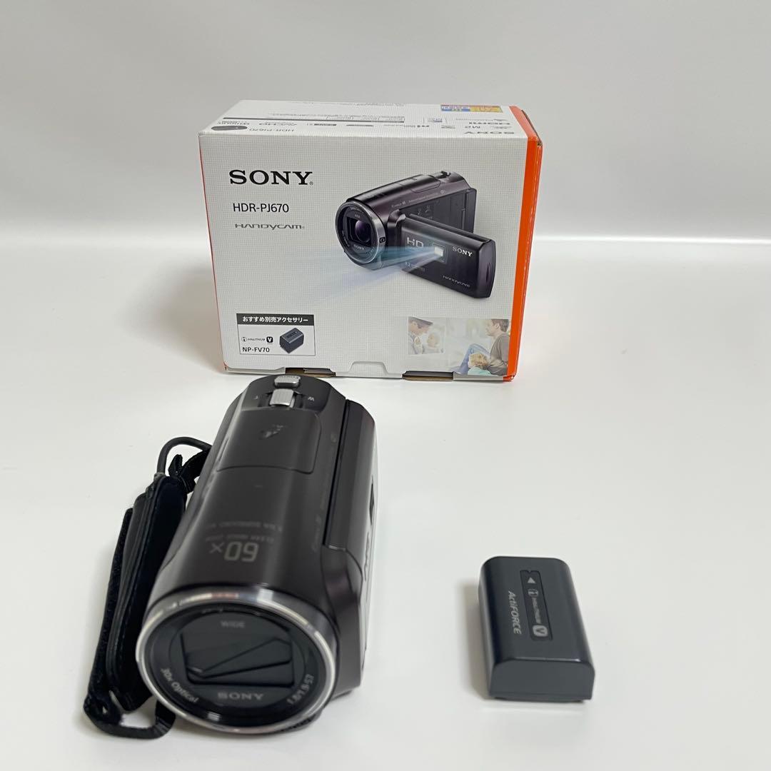 SONY HDR-PJ670 ハンディカム　ビデオカメラ　プロジェクター機能