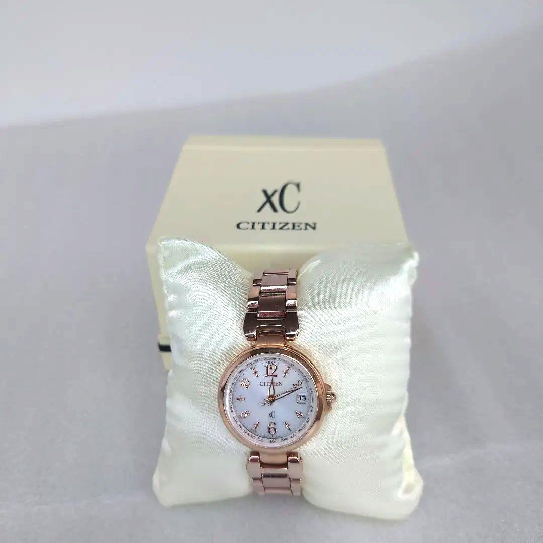 稼働品　CITIZEN シチズン　XC クロスシー　腕時計　サクラピンク