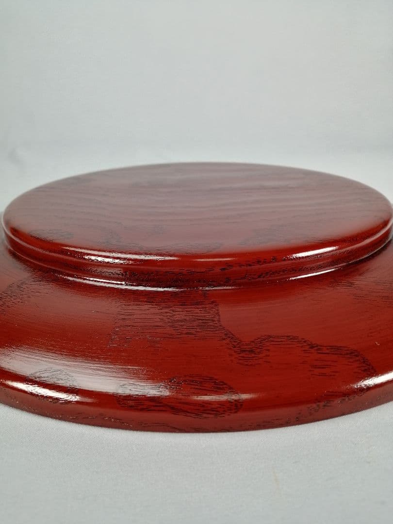 【茶事道】川端近左造　桐拭塗青海盆　干菓子　菓子盆166